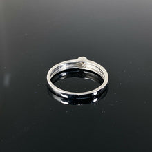 Load image into Gallery viewer, 9ct White Gold 0.05ct Diamond Ring (Size N1/2)