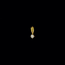 Load image into Gallery viewer, 9ct Yellow Gold Tiny Solitaire Diamond Pendant (0.05ct) - Optional Chain