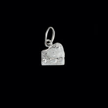 Load image into Gallery viewer, 9ct White Gold Diamond "Piano" Pendant with Tiny Secret Storage (0.03ct)