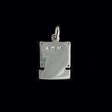 Load image into Gallery viewer, 9ct White Gold Diamond "Retro You've Got Mail Computer" Pendant (0.02ct)
