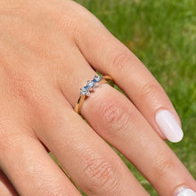 Load image into Gallery viewer, 9ct Yellow Gold 0.25ct Diamond Trilogy Ring (Size R)