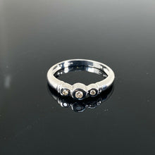 Load image into Gallery viewer, 9ct White Gold 0.10ct Trilogy Diamond Ring (Size Q)