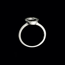 Load image into Gallery viewer, 18ct White Gold 011ct Riva Mini Circle Diamond Hoop Ring (Size M ½)
