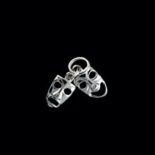 Load image into Gallery viewer, 9ct White Gold Diamond "Theatre Faces" Pendant (0.01ct)