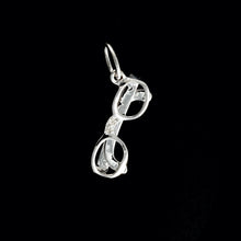 Load image into Gallery viewer, 9ct White Gold Diamond "Glasses / Spectacles" Pendant (0.01ct)