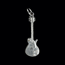 Load image into Gallery viewer, 9ct White Gold Diamond "Guitar" Pendant (0.02ct)