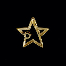 Load image into Gallery viewer, 9ct Yellow Gold Diamond & Citrine Star Pendant (0.02ct)