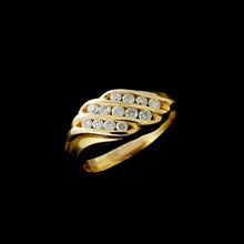 Load image into Gallery viewer, 9ct Yellow Gold 0.30ct Diamond Ring (Size L)