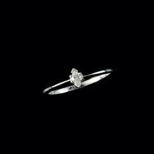 Load image into Gallery viewer, 18ct White Gold 0.07ct Marquise Cut Solitaire Diamond Ring (Size N)