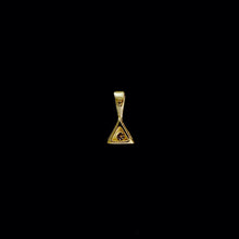 Load image into Gallery viewer, 9ct Yellow Gold Triangle Solitaire Diamond Pendant (0.05ct) - Optional Chain
