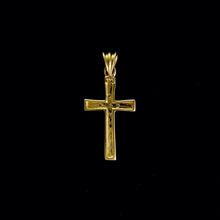 Load image into Gallery viewer, 9ct Yellow Gold Diamond Cross Pendant (0.01ct) - Optional Chain