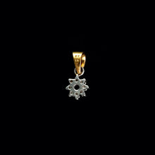 Load image into Gallery viewer, 9ct Yellow Gold Amethyst & Diamond Cluster Pendant (0.09ct)