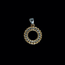 Load image into Gallery viewer, 9ct Yellow & White Gold Halo Diamond Pendant (0.15ct)