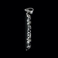 Load image into Gallery viewer, 9ct White Gold Unique Diamond Jewish Mezuzah Pendant (0.25ct)