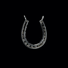 Load image into Gallery viewer, 9ct White Gold Horseshoe Diamond Pendant (0.50ct)