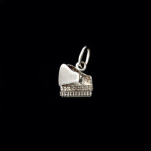 Load image into Gallery viewer, 9ct White Gold Diamond "Piano" Pendant with Tiny Secret Storage (0.03ct)