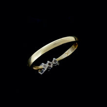 Load image into Gallery viewer, 9ct Yellow Gold 0.25ct Diamond Trilogy Ring (Size R)