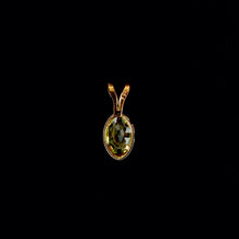 Load image into Gallery viewer, 9ct Yellow Gold Oval Peridot Pendant (6mm x 4mm) - Optional Chain