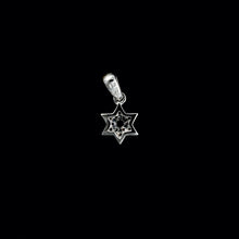 Load image into Gallery viewer, 9ct White Gold Pavé "Star of David" Diamond Pendant (0.07ct) - Optional Chain