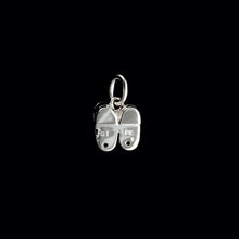 Load image into Gallery viewer, 9ct White Gold Diamond "Ballet Shoes" Pendant (0.01ct)