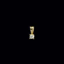 Load image into Gallery viewer, 14ct Yellow Gold Solitaire Diamond Pendant (0.10ct)
