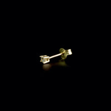 Load image into Gallery viewer, 10ct Yellow Gold Solitaire Diamond Stud Earrings (0.15ct) - Gents or Pair