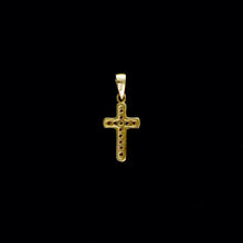 Load image into Gallery viewer, 9ct Yellow Gold Little Diamond Cross Pendant (0.07ct) - Optional Chain