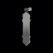 Load image into Gallery viewer, 9ct White Gold Unique Diamond Jewish Mezuzah Pendant (0.25ct)