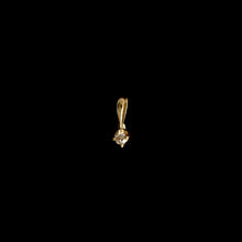 Load image into Gallery viewer, 9ct Yellow Gold Tiny Solitaire Diamond Pendant (0.02ct) - Optional Chain
