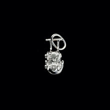 Load image into Gallery viewer, 9ct White Gold Diamond "Baby's Pram" Pendant (0.02ct)