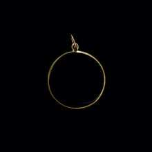 Load image into Gallery viewer, 9ct Yellow Gold Onyx "21" Pendant
