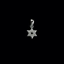 Load image into Gallery viewer, 9ct White Gold Pavé "Star of David" Diamond Pendant (0.07ct) - Optional Chain