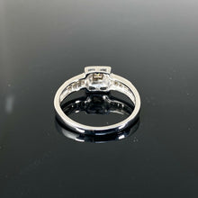 Load image into Gallery viewer, 9ct White Gold 0.25ct Princess Cut Solitaire Diamond Ring (Size Q)