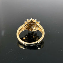 Load image into Gallery viewer, 9ct Yellow Gold 1.00ct Cluster Diamond Ring (Size N)