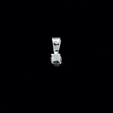 Load image into Gallery viewer, 9ct White Gold Black Diamond Solitaire Pendant (0.40ct)