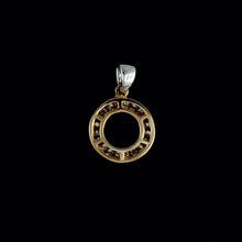 Load image into Gallery viewer, 9ct Yellow & White Gold Halo Diamond Pendant (0.15ct)
