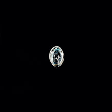 Load image into Gallery viewer, 9ct White Gold Oval Blue Topaz Pendant (6mm x 4mm) - Optional Chain