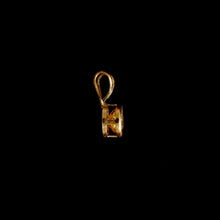 Load image into Gallery viewer, 9ct Yellow Gold Round Citrine Pendant (4mm) - Optional Chain
