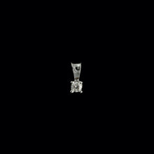Load image into Gallery viewer, 18ct White Gold Solitaire Diamond Pendant (0.10ct)