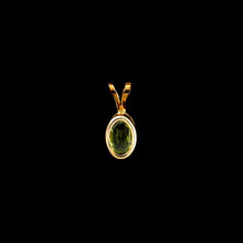 Load image into Gallery viewer, 9ct Yellow Gold Oval Peridot Pendant (6mm x 4mm) - Optional Chain