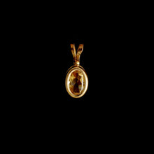 Load image into Gallery viewer, 9ct Yellow Gold Oval Citrine Pendant (6x4mm) - Optional Chain