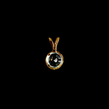Load image into Gallery viewer, 9ct Yellow Gold Round Blue Topaz Pendant (5mm) - Optional Chain