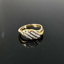Load image into Gallery viewer, 9ct Yellow Gold 0.30ct Diamond Ring (Size L)