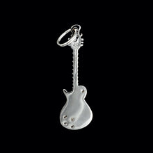 Load image into Gallery viewer, 9ct White Gold Diamond "Guitar" Pendant (0.02ct)