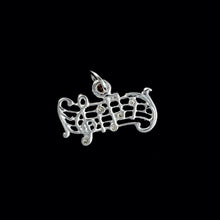 Load image into Gallery viewer, 9ct White Gold Diamond "Musical Notes" Pendant (0.02ct)