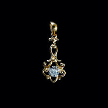 Load image into Gallery viewer, 9ct Yellow Gold Antique Style Diamond Pendant (0.14ct)