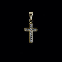 Load image into Gallery viewer, 14ct Yellow Gold Diamond Cross Pendant (0.36ct)