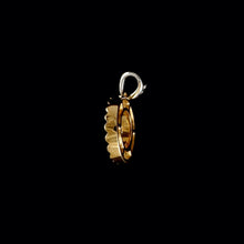 Load image into Gallery viewer, 9ct Yellow & White Gold Halo Diamond Pendant (0.15ct)