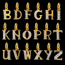 Load image into Gallery viewer, 9ct & 14ct Yellow Gold Diamond Initial Pendants - 0.01ct - Optional Chain