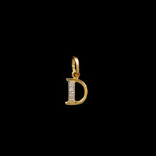 Load image into Gallery viewer, 9ct & 14ct Yellow Gold Diamond Initial Pendants - 0.01ct - Optional Chain